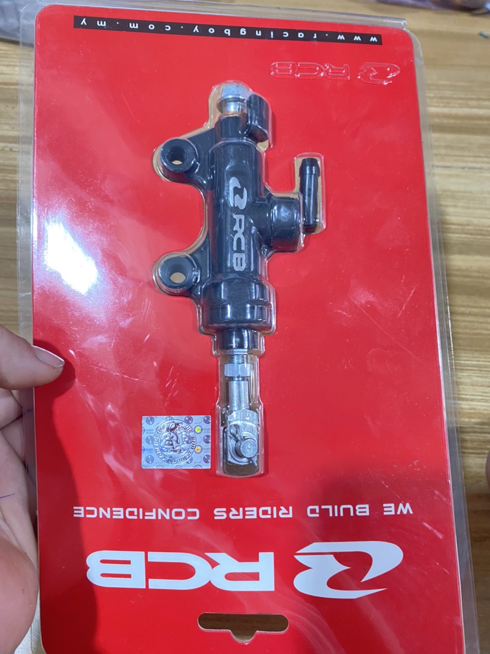 Pen đạp sau RCB lắp exciter winner raider