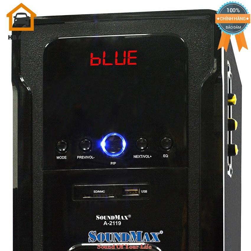 [FreeshipMAX] Loa Bluetooth Soundmax A-2119/2.1 60W RMS (Đen)