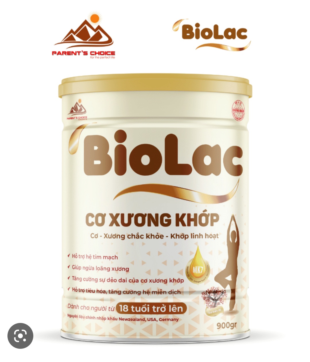 Sữa bột biolac cơ xương khớp 900g