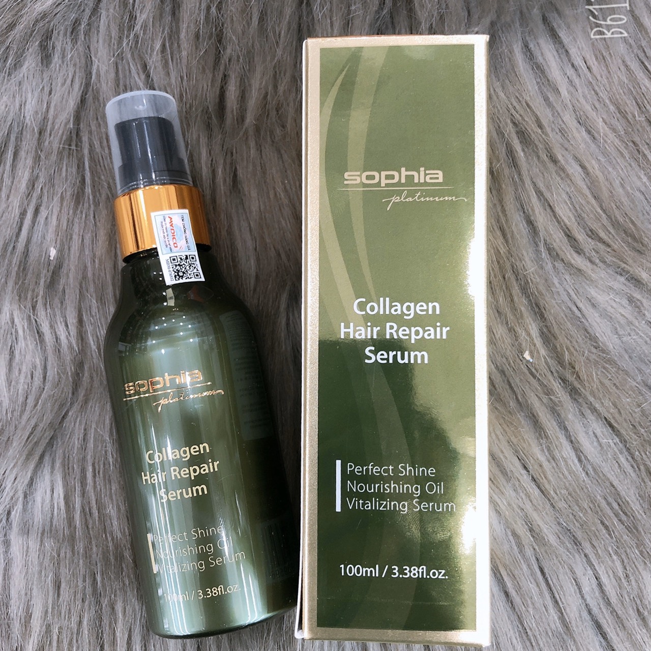 Tinh dầu collagen phục hồi tóc hư tổn Sophia Obsidian 100ml
