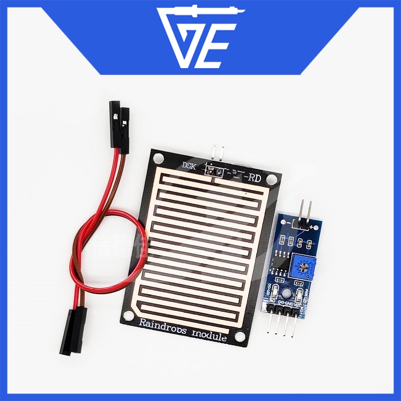 Mạch cảm biến nước mưa có dây cáp cho Arduino
