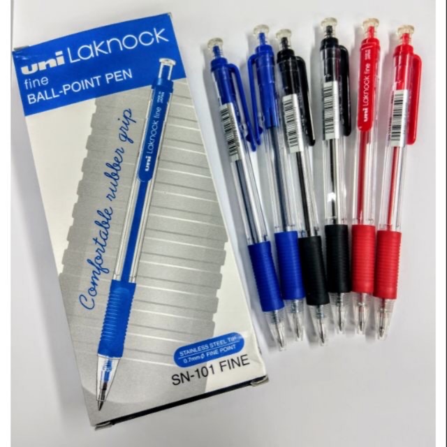 Bút bi bấm Uni-ball Laknock Fine SN-101 (0.7 mm )