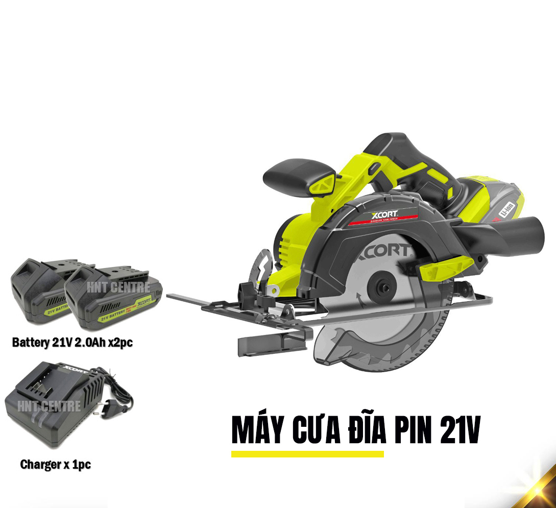 MÁY CƯA ĐĨA TRÒN-MÁY CƯA CẮT ĐĨA DÙNG PIN 20/21V XCORT Mẫu mới