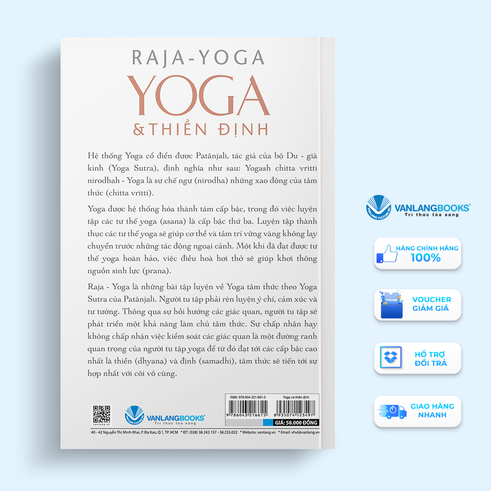 Sách - Yoga & Thiền Định (Tái Bản)-Vanlangbooks