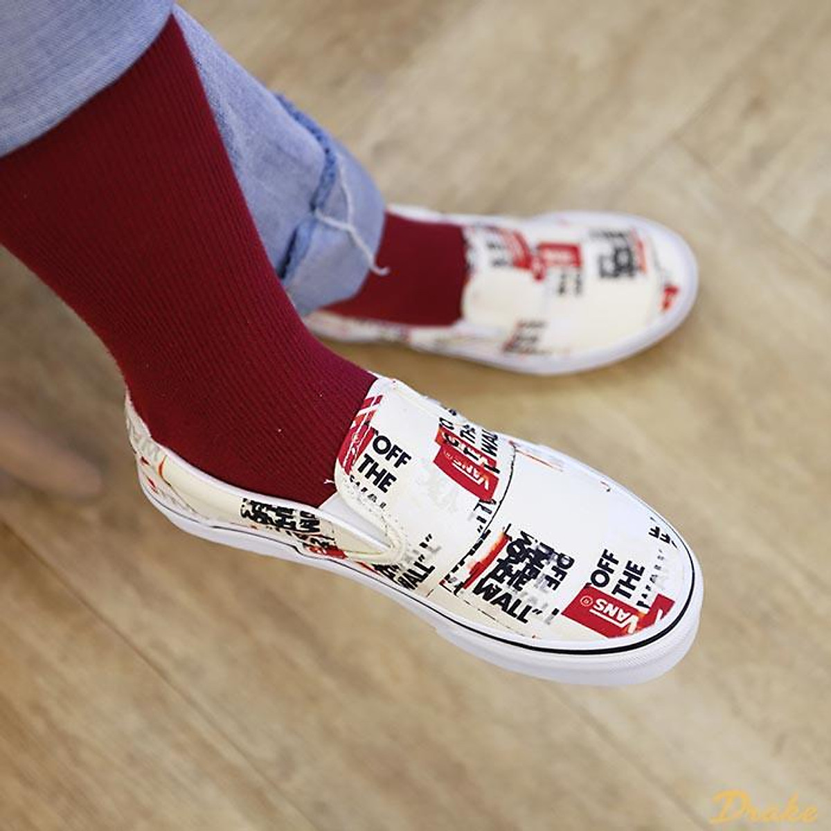Giày VANS SLIP ON PACKING TAPE VN0A4U38WN4