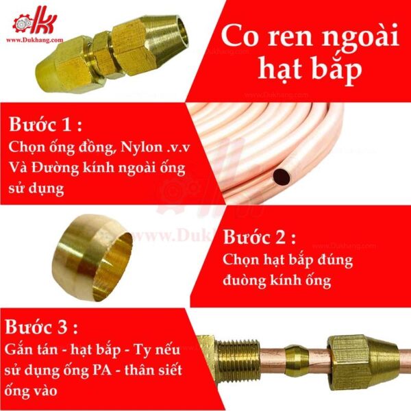 Nối hai đầu hạt bắp thau