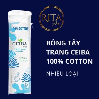 Bông tẩy trang hữu cơ Ceiba Organic 100% Cotton 80 140miếng thumbnail