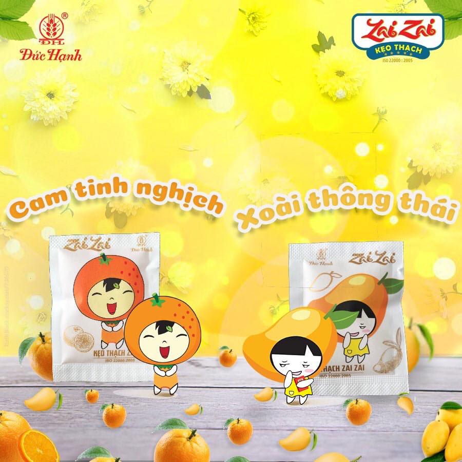 [ Giòn zai ] 1 gói THẠCH HOA QUẢ ZAI ZAI