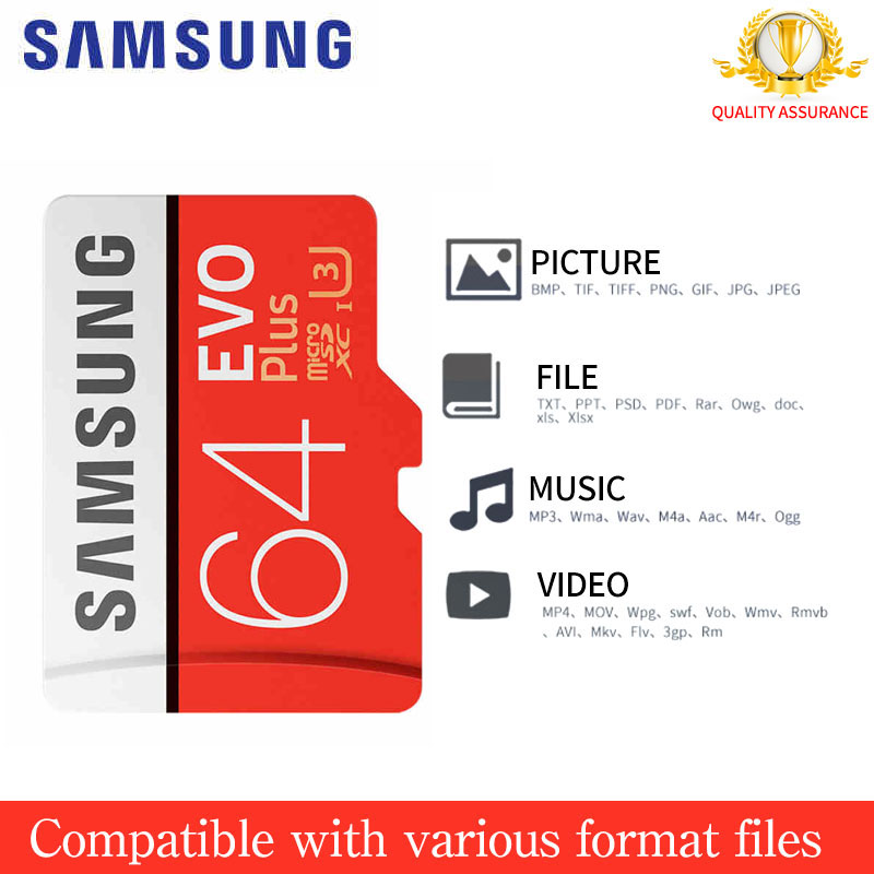 EVO PLUS 64GB Memory Micro SD Card XC Class 10 64G + Reader