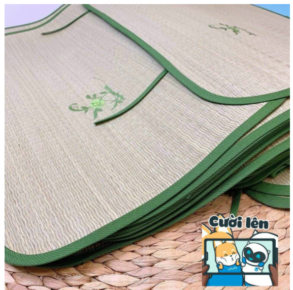 (43x60cm) Bộ 2 chiếc chiếu cói cho bé sơ sinh, Chiếu nằm nôi cho bé yêu