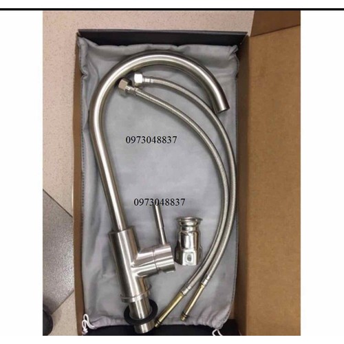 Vòi rửa chén bát nóng lạnh inox 304