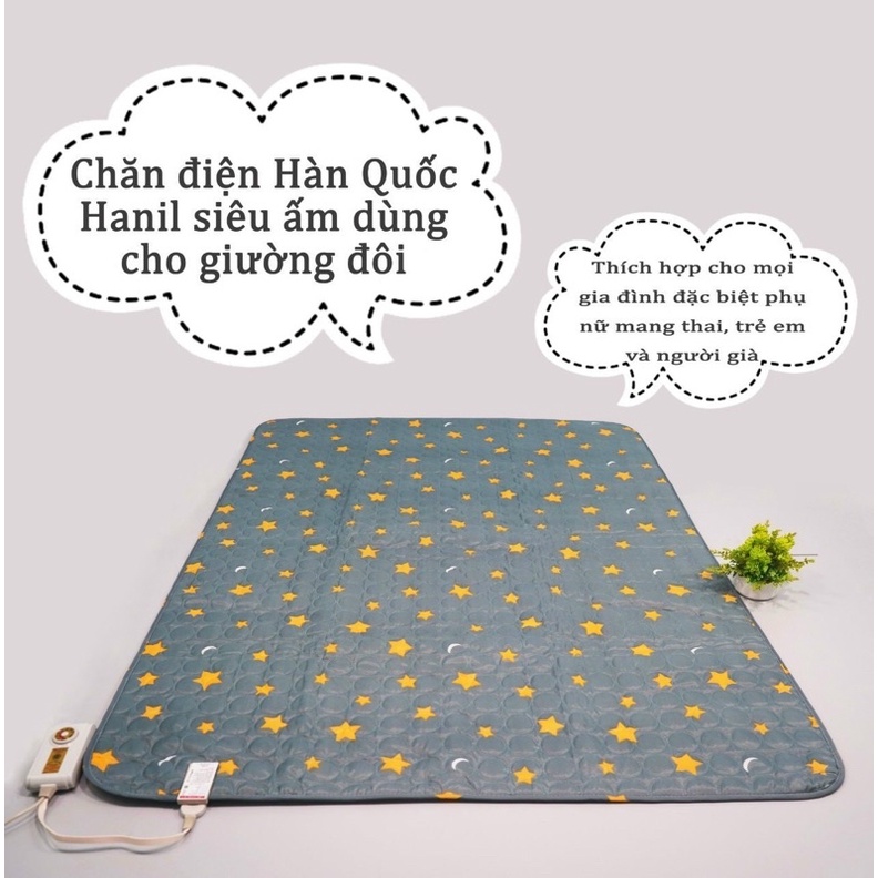 Chăn điện chất liệu nhung đỏ cao cấp hàn quốc 1m35 x 1m8