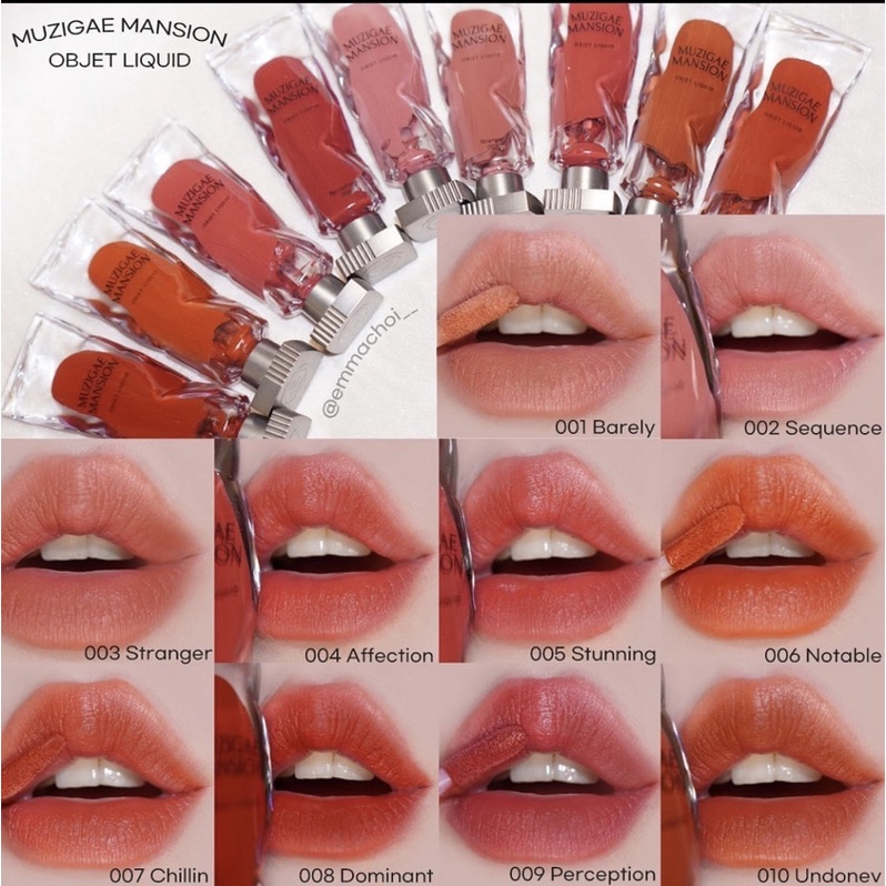 Son Kem Lì Muzigae Mansion Objet Liquid 6ml