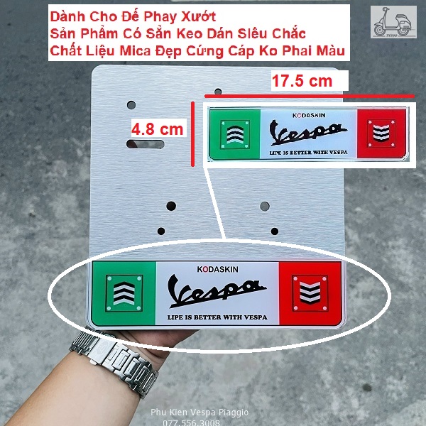 Tem Đế Biển Số Cho Vespa Hàng Đẹp