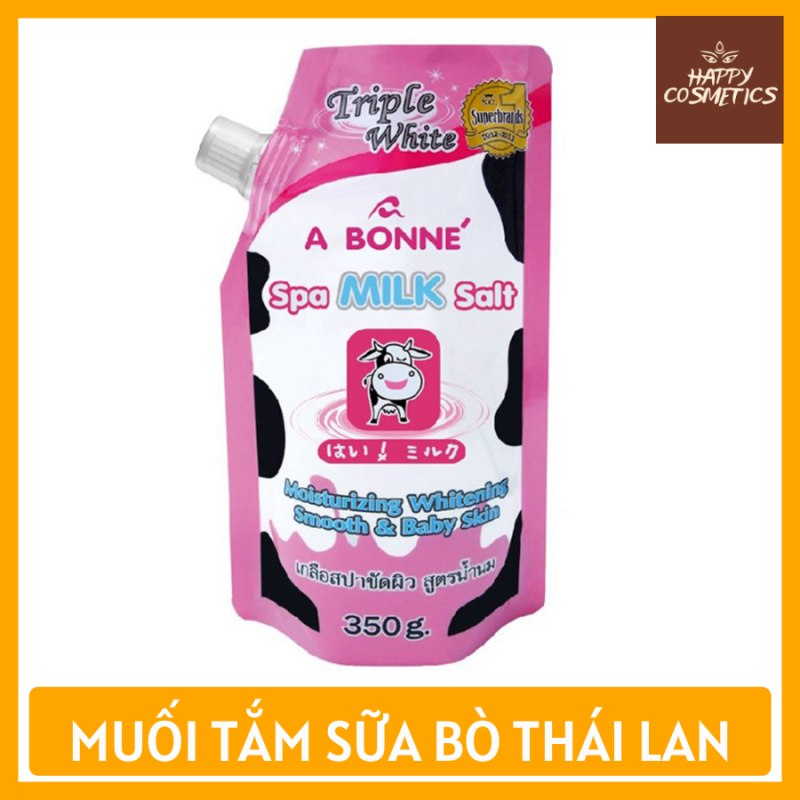 Muối Tắm Sữa Bò Thái Lan A Bonne Dưỡng Trắng 350g – Beauty Lover Tẩy Tế Bào Chết Body, Dưỡng Trắng Da giá rẻ