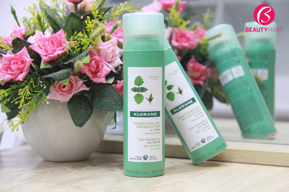 Dầu gội khô Klorane Oily Control cho tóc dầu