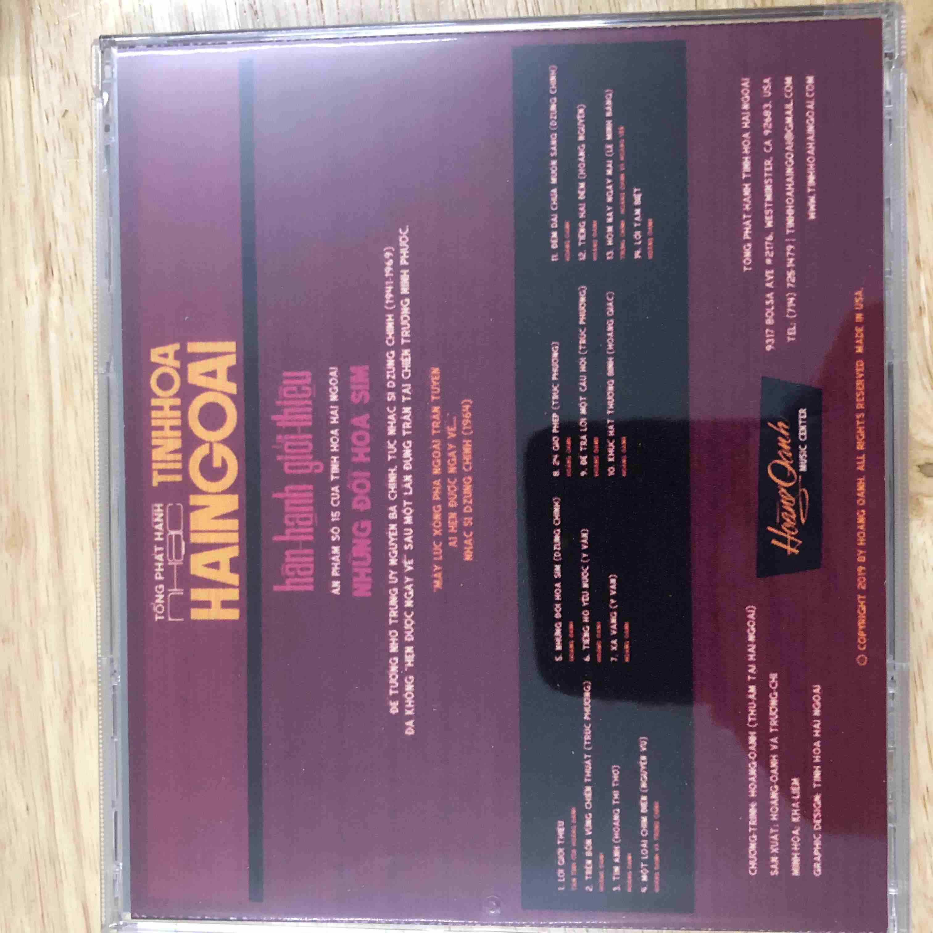 CD Những Đồi Hoa Sim - Tiềng Hát Hoàng Oanh - THHNCD02