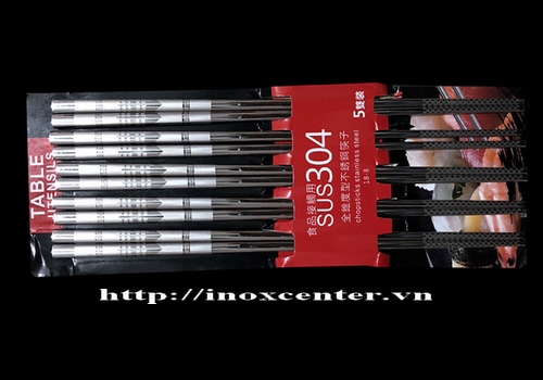 Set 5 đôi đũa Hàn Quốc inox 304