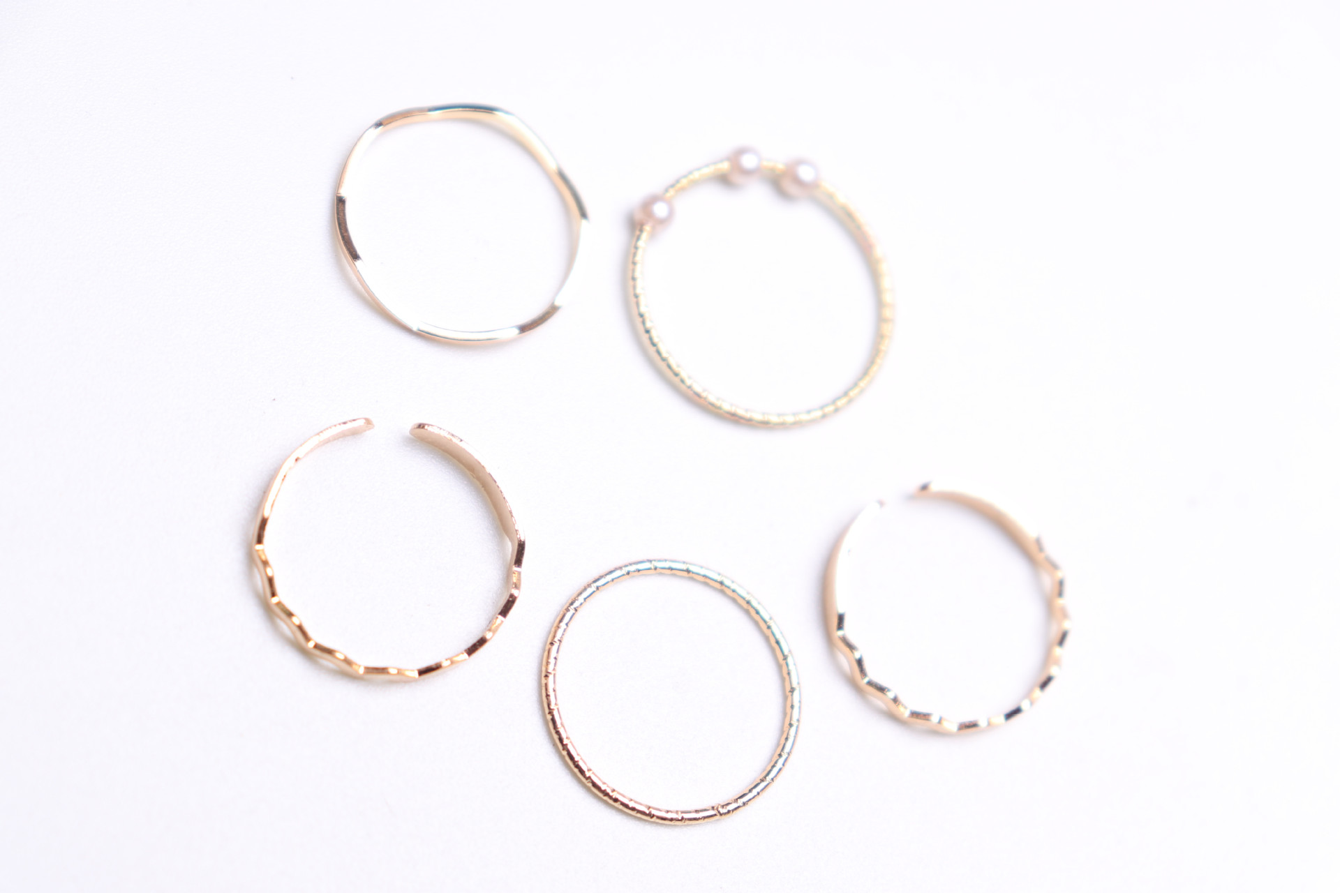 Combo 5 Chiếc Nhẫn Ngọc Trai  Phong Cách Hàn 5NHANNGOCTRAI