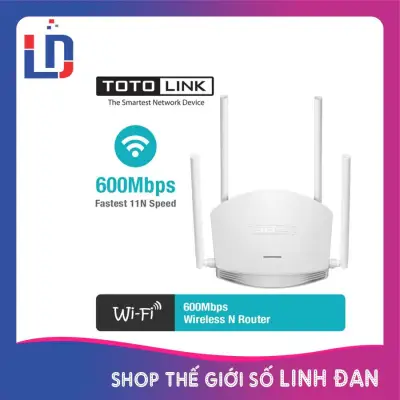 Bộ Phát Sóng Wifi TotoLink N600R chuẩn N tốc độ 600Mbps - 4 anten