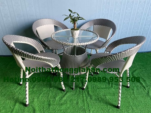 Bộ bàn ghế cafe sân vườn HGH
