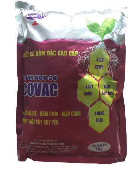Phân Bón Hữu Cơ Đậm Đặc Cao Cấp COVAC (1Kg/gói)