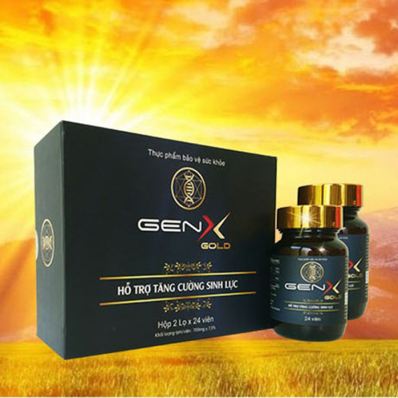 [Combo 2 hộp] Gen X Gold - Hỗ trợ sức khoẻ nam giới - Hộp 24 viên