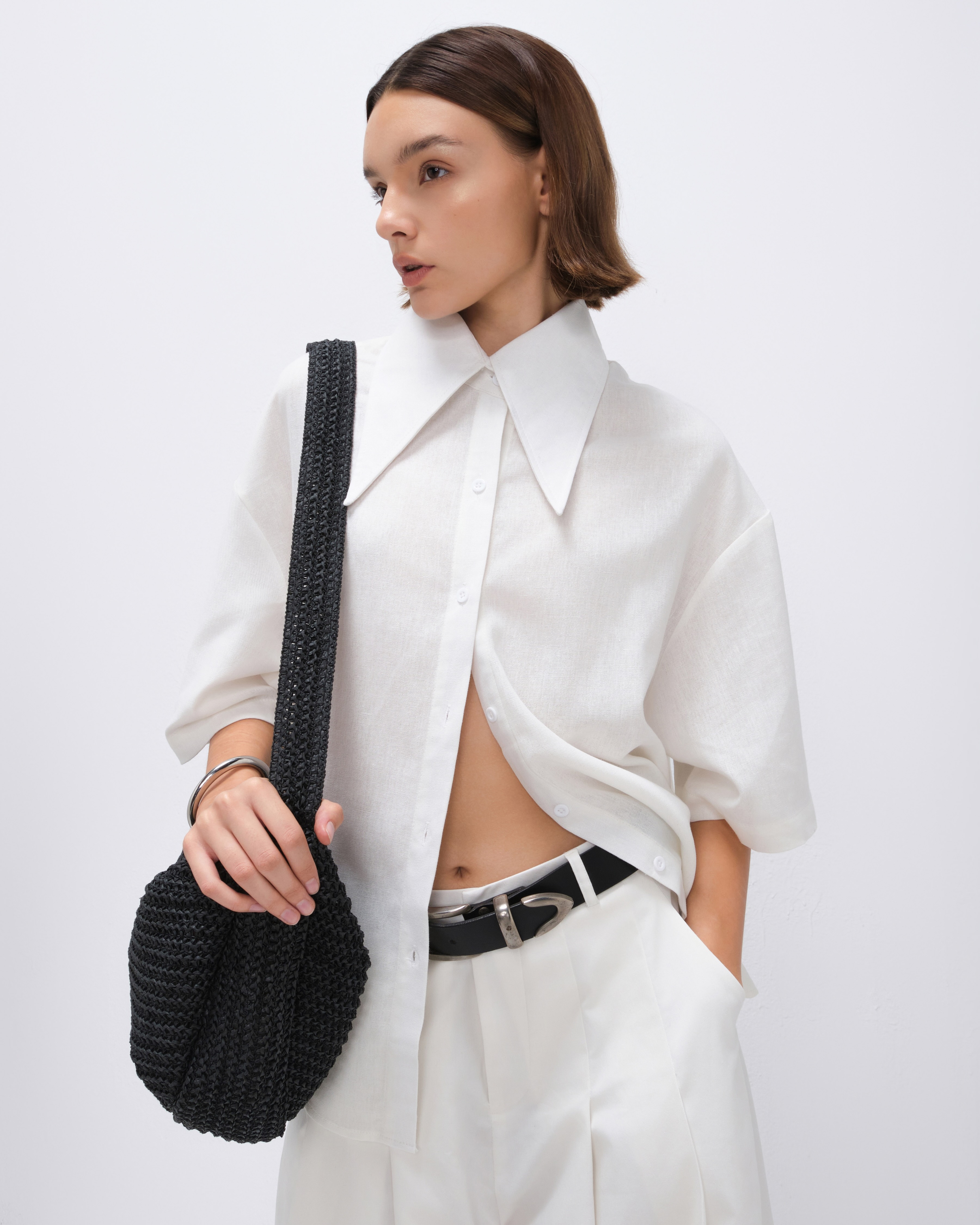 HIGHCHIC - LINEN SHIRT - Áo sơ mi linen phong cách basic