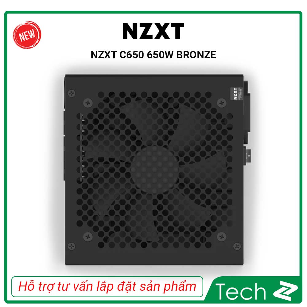 Nguồn máy tính NZXT C650W - 80 Plus Bronze - Semi Modular (650W)