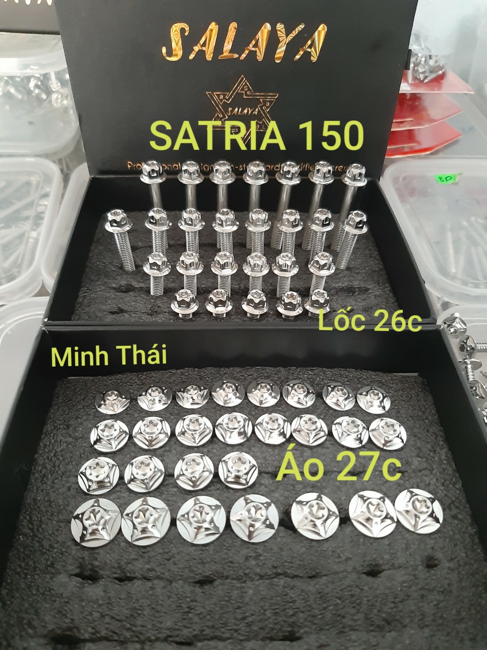 ốc áo và lốc combo satria raider fi salaya