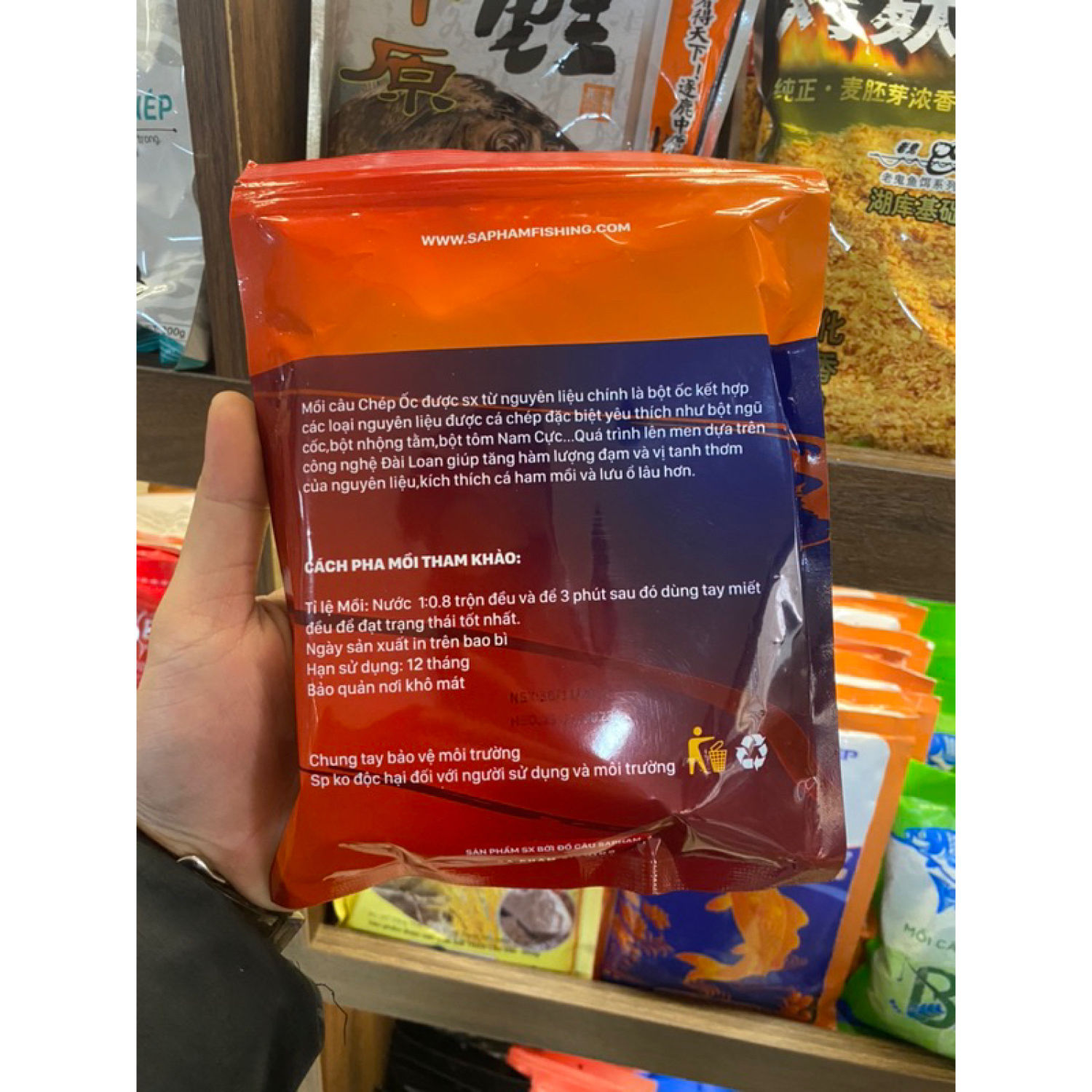Mồi Câu Chép Ốc Sa Phạm 300g