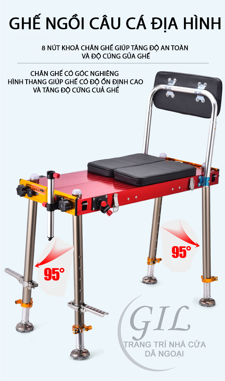 ghế ngồi câu cá địa hình