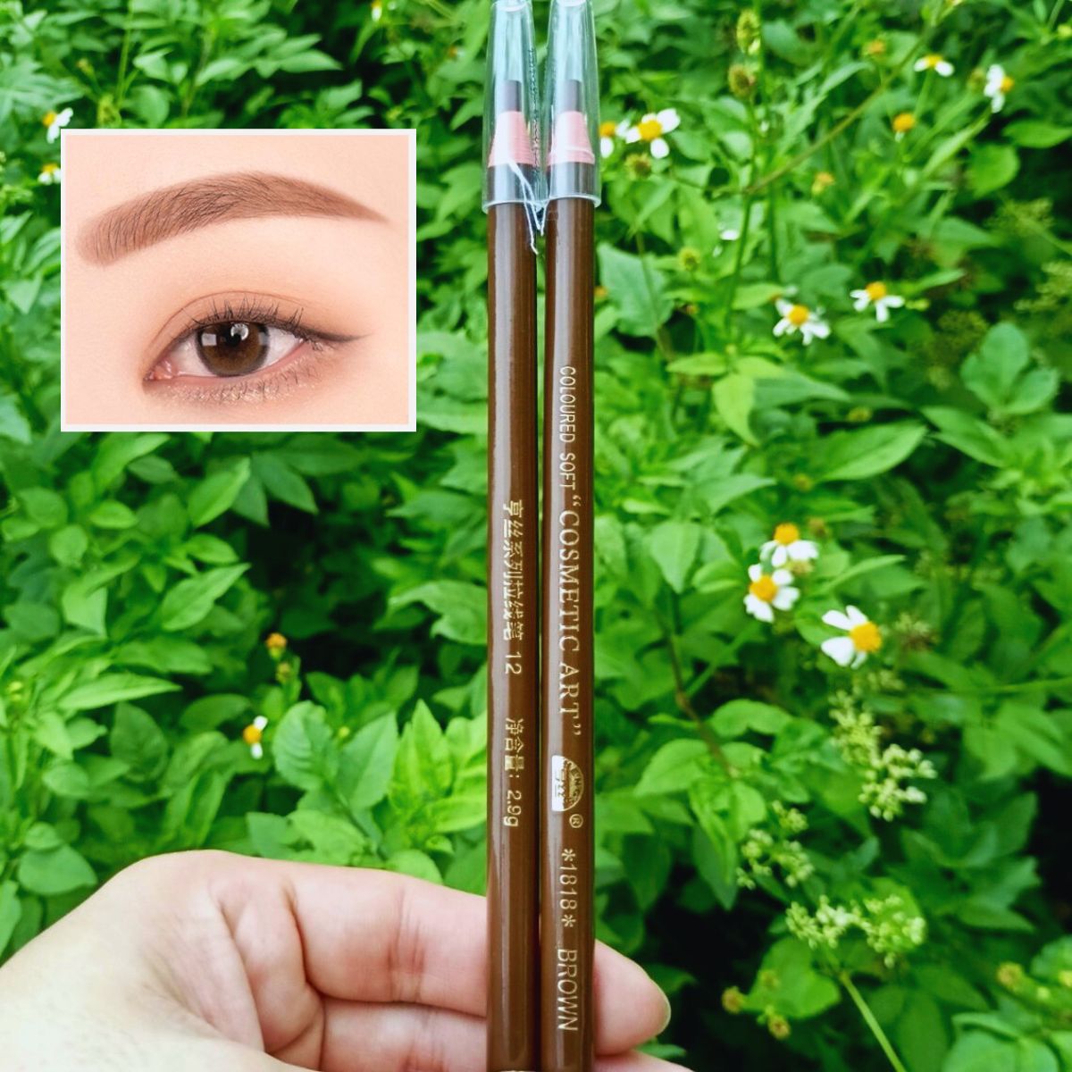 Chì xé kẻ mày coloured soft cosmetic art chống thấm nước no.1818