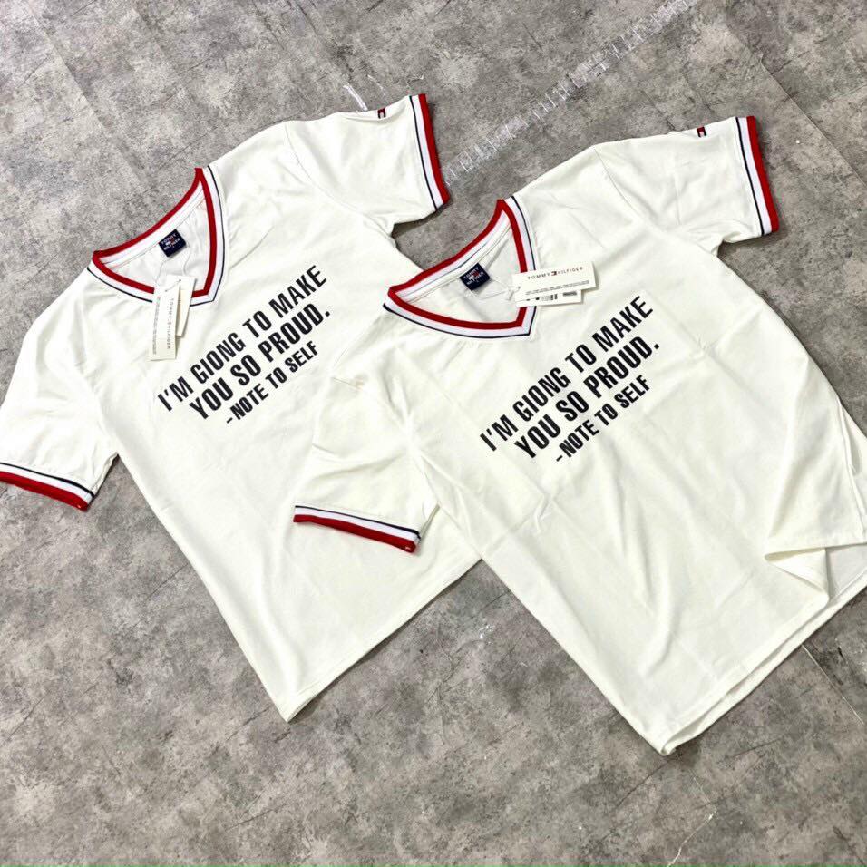 [HCM]Áo thun nữ Tommy Hilfiger cổ tim
