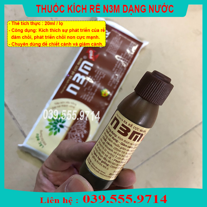 Phân bón N3M kích thích nảy mầm, kích thích ra rễ dạng nước 20ml