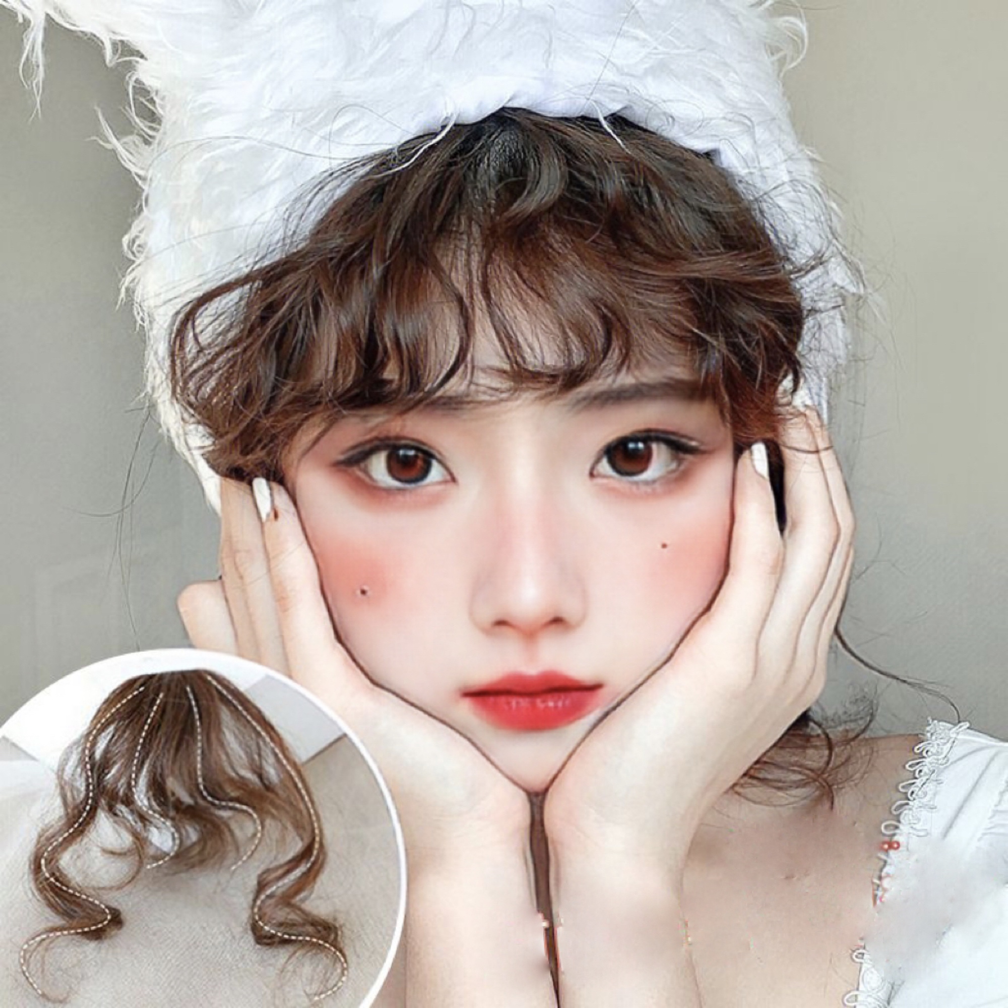 Tóc giả mái thưa siêu dễ thương Hàn Quốc - TÓC MÁI