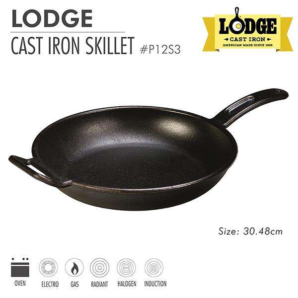 Chảo gang Lodge thành cong 30.5 cm - Lodge Cast Iron Skillet 30.5 cm