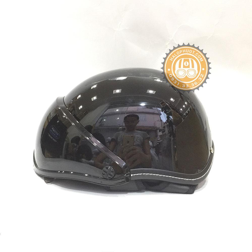 Nón bảo hiểm Andes 139 Kính Âm (Đen Bóng)