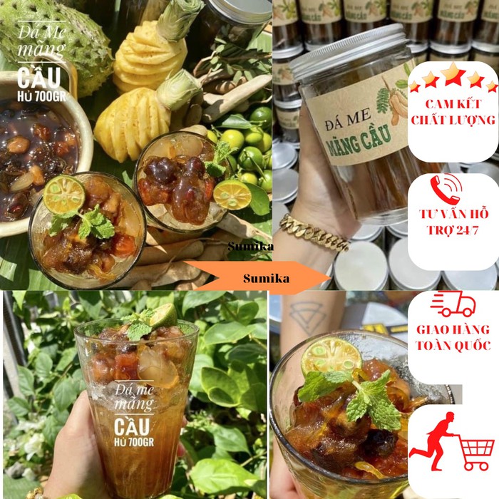 Đá me mĩx mãng cầu thơm ngon thượng hạng , hũ 700gr