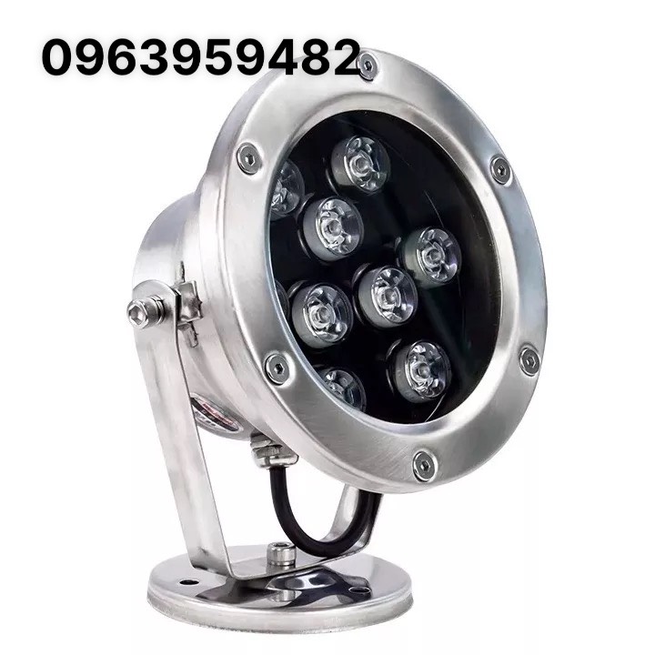 Đèn pha led 9W đặt âm nước cho hồ KOI (dùng bộ đổi nguồn dòng điện 24V)