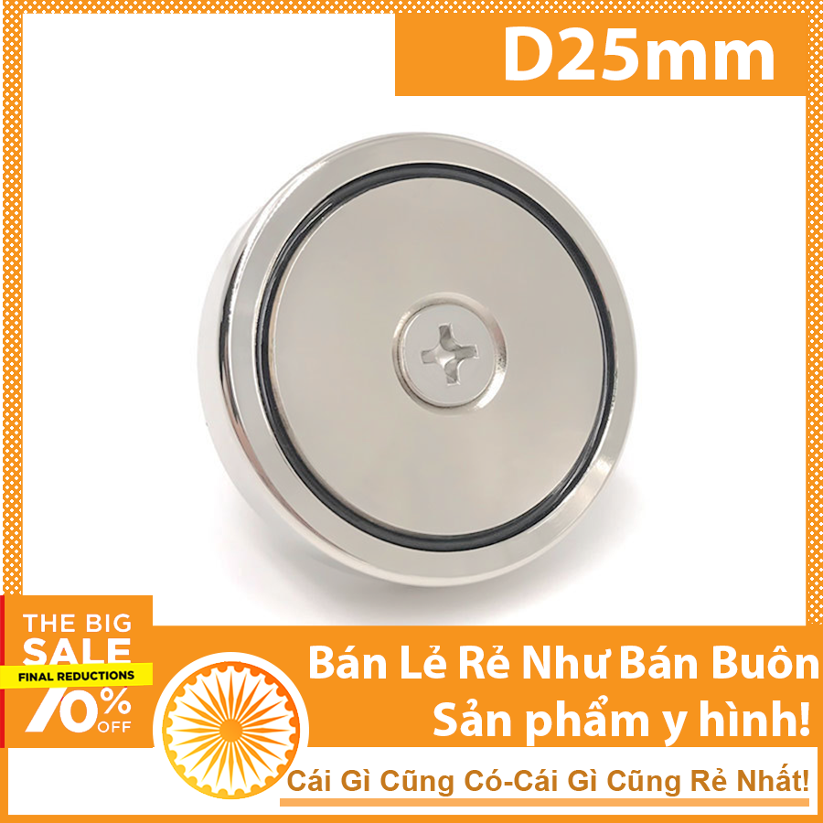 Móc treo nam châm D25mm 5KG