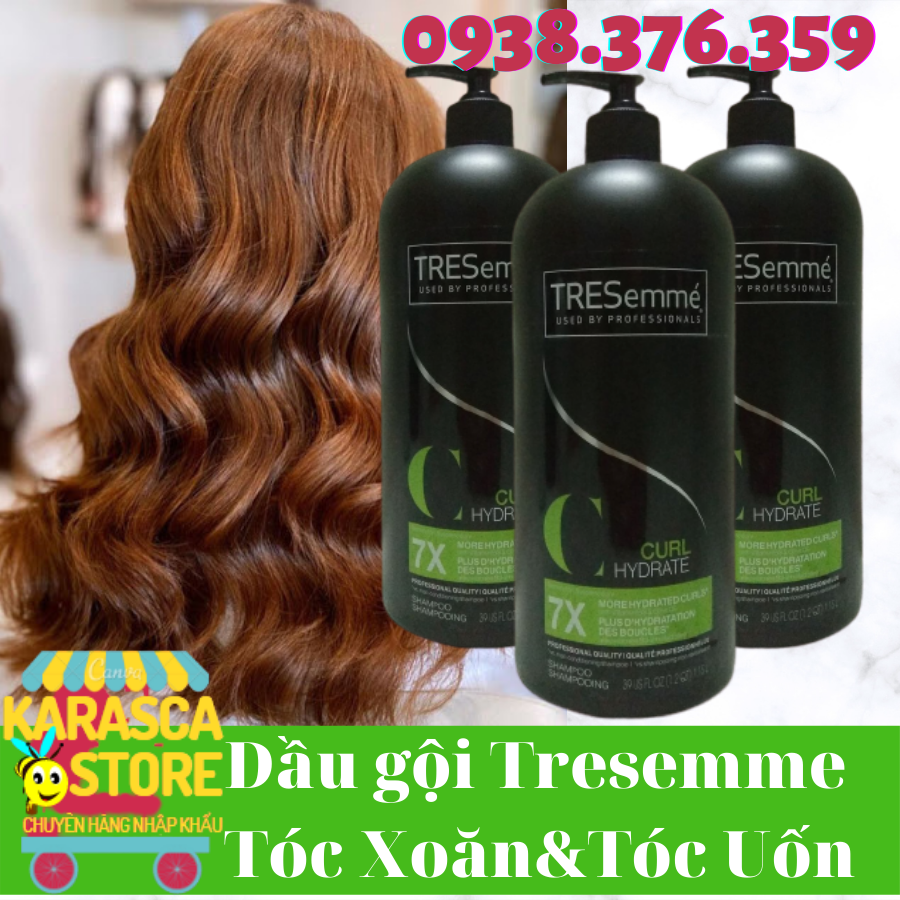 Dầu Gội TRESemmé  Curl Hydration 1.15 L Mỹ Cho Tóc Xoăn & Tóc Uốn