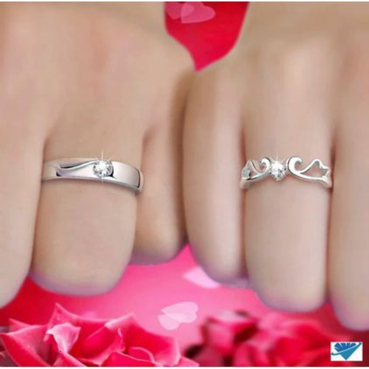♚▪ NHẪN ĐÔI BẠC TA ĐIỀU CHỈNH ĐƯỢC SZ TAY
