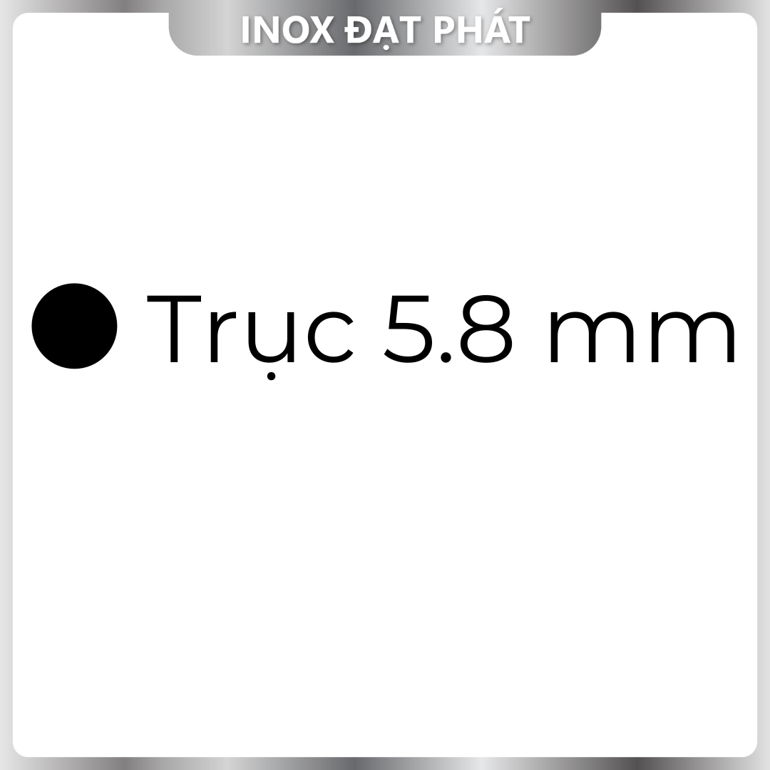 Trục Inox Đặc 304/ Thanh Inox Tròn Đặc 304 phi 6.0 / 6 ly, Chiều dài 1m ...