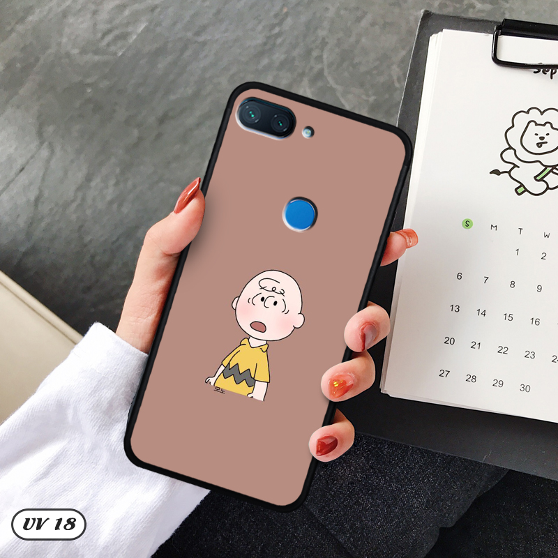 Ốp Xiaomi Mi 8 Lite lưng nhám -ngộ nghĩnh
