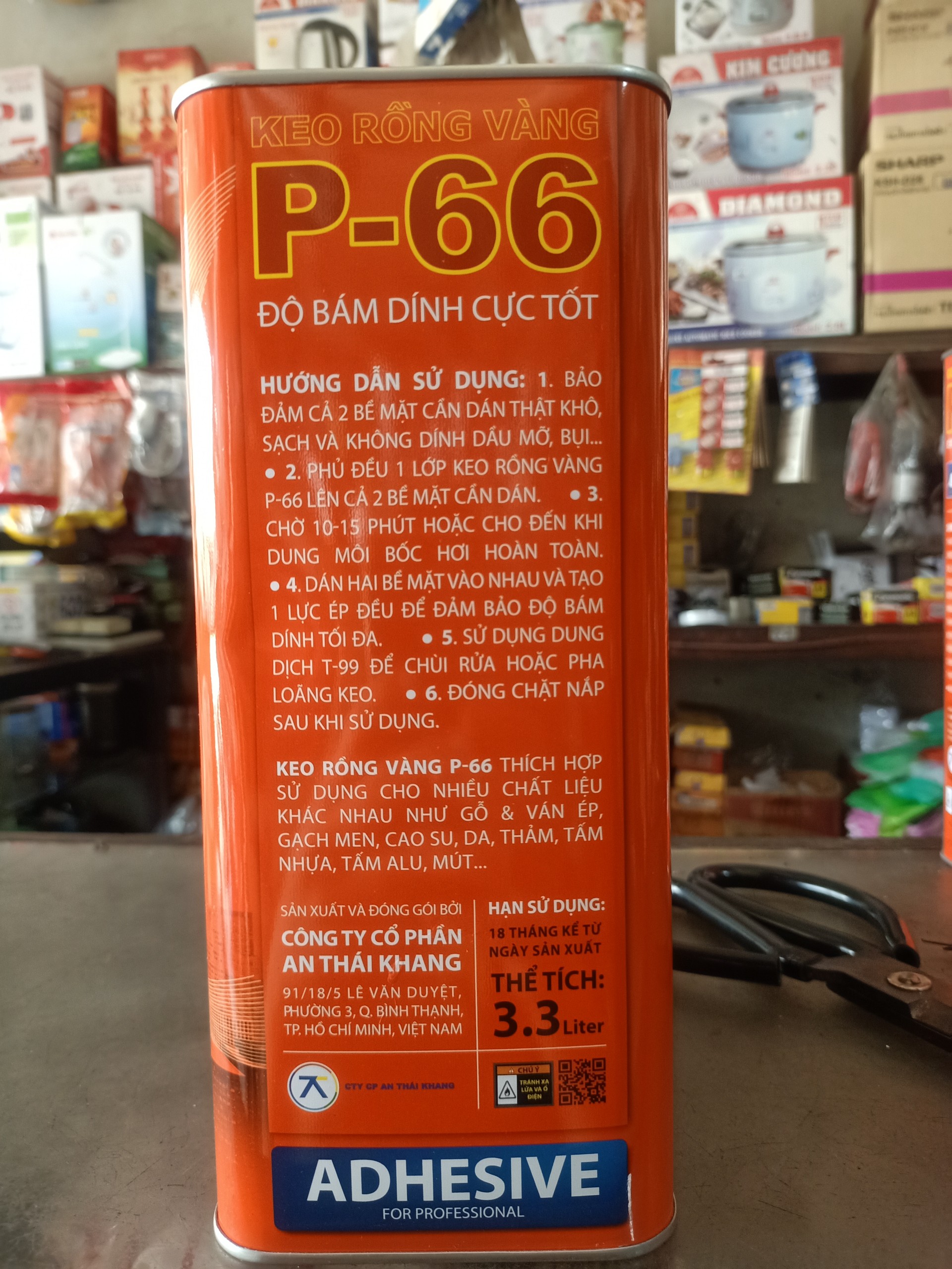 KEO DÁN ĐA NĂNG RỒNG VÀNG P66 - 3.3LÍT (3KG)