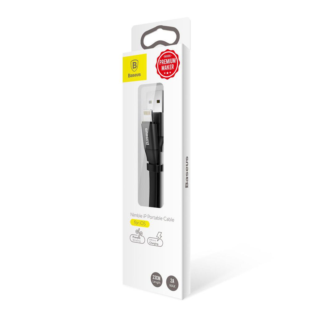 Cáp sạc Baseus Lightning Portable 23cm