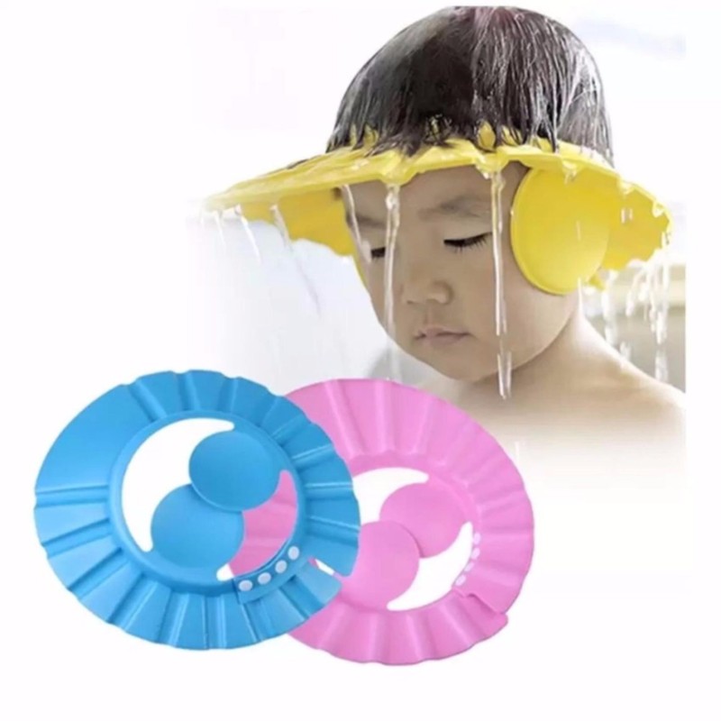 Set 2 mũ tắm chắn nước cho bé