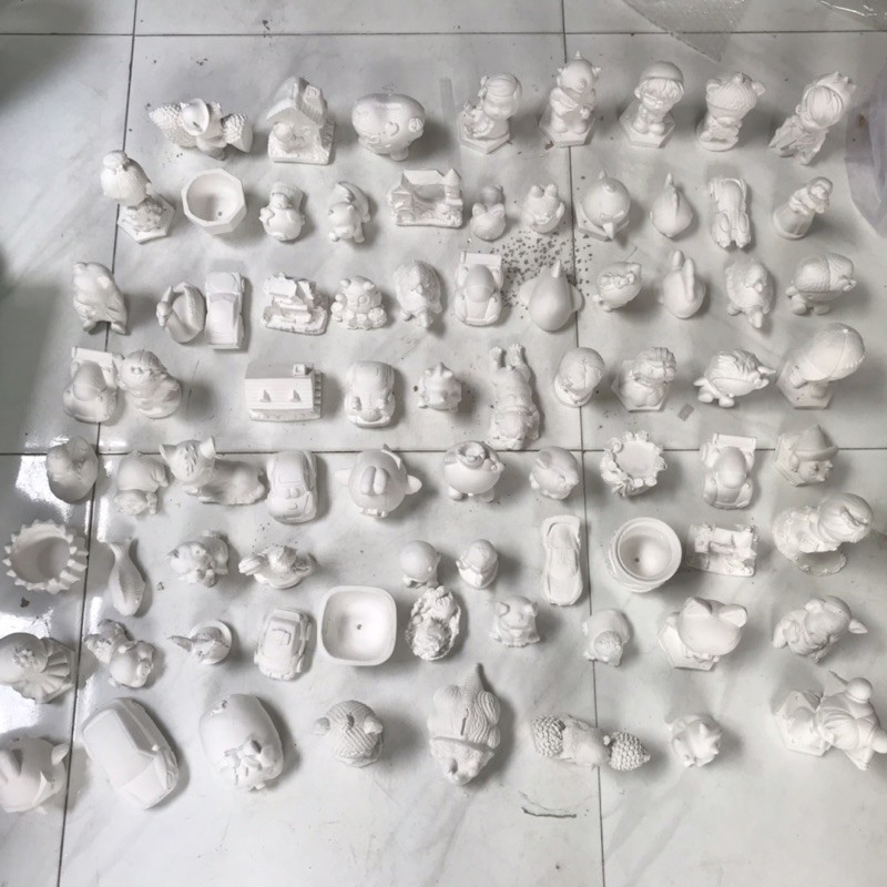 Tô Tượng Cho Bé Combo 100 Tượng Size 6-8Cm
