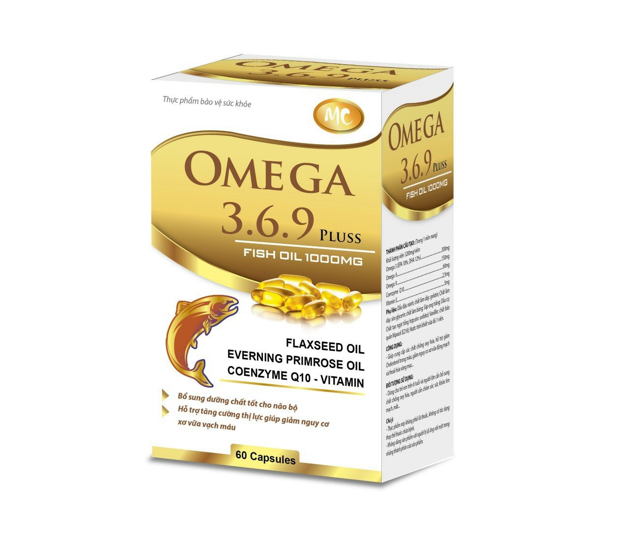 Viên dầu cá Omega 369 Pluss Fish oil bổ não, sáng mắt, khỏe mạnh tim mạch